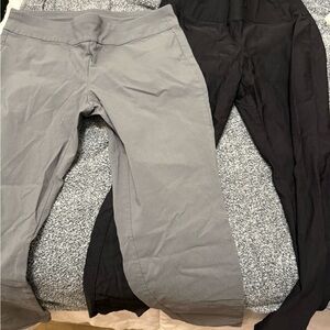 Gray and Black Yoga Pants